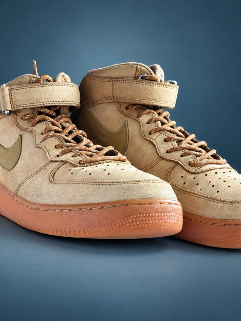 Nike Air Force 1 High Flax Wheat Men's 10.5 Gum - Picture 5 of 6